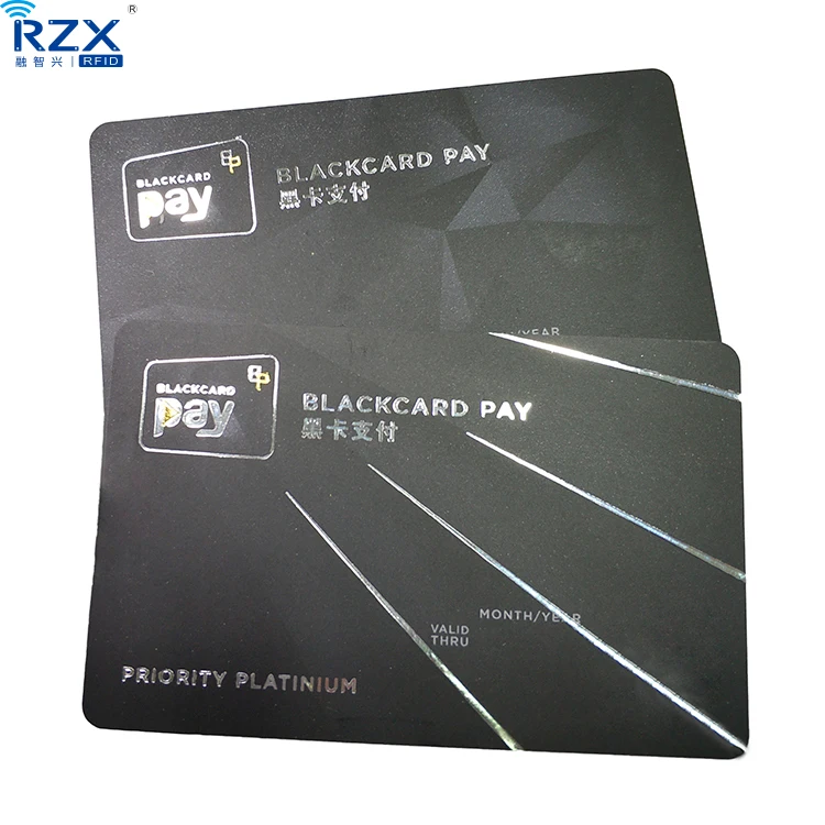 Customized Gold/Silver Stamping Plastic Card VIP Card Custom logo PVC Card