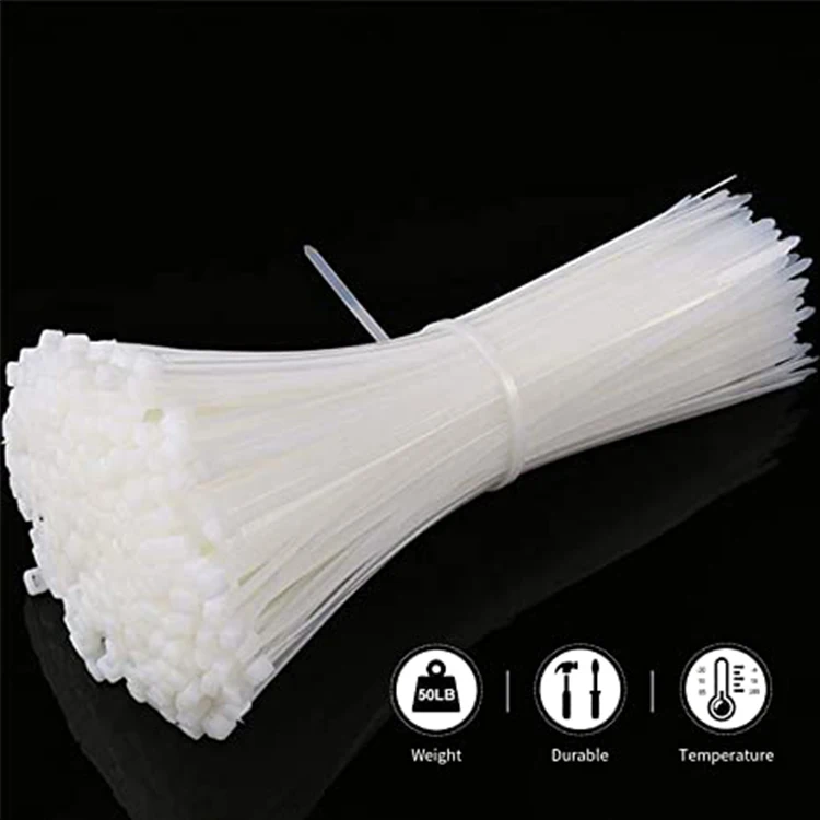 3*150mm Adjustable Nylon Cable Ties Organizer,Self-locking Plastic Cable Clamps