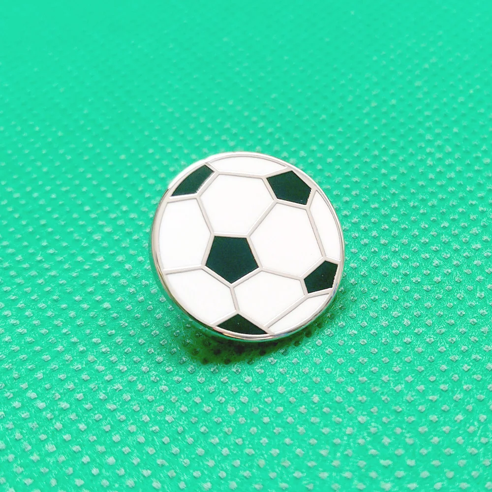 Football Basketball Metal Badge Badminton Alloy Hard Enamel Pin With  Plated Decorative Bag Butterfly Hat Sports Series Badge