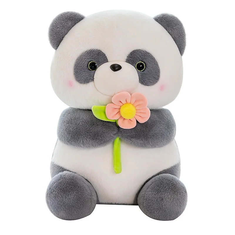 Wholesale Hot Selling Cute Simulation Soft Panda Stuffed Animal Plush Toys for Zoo Souvenir Gifts