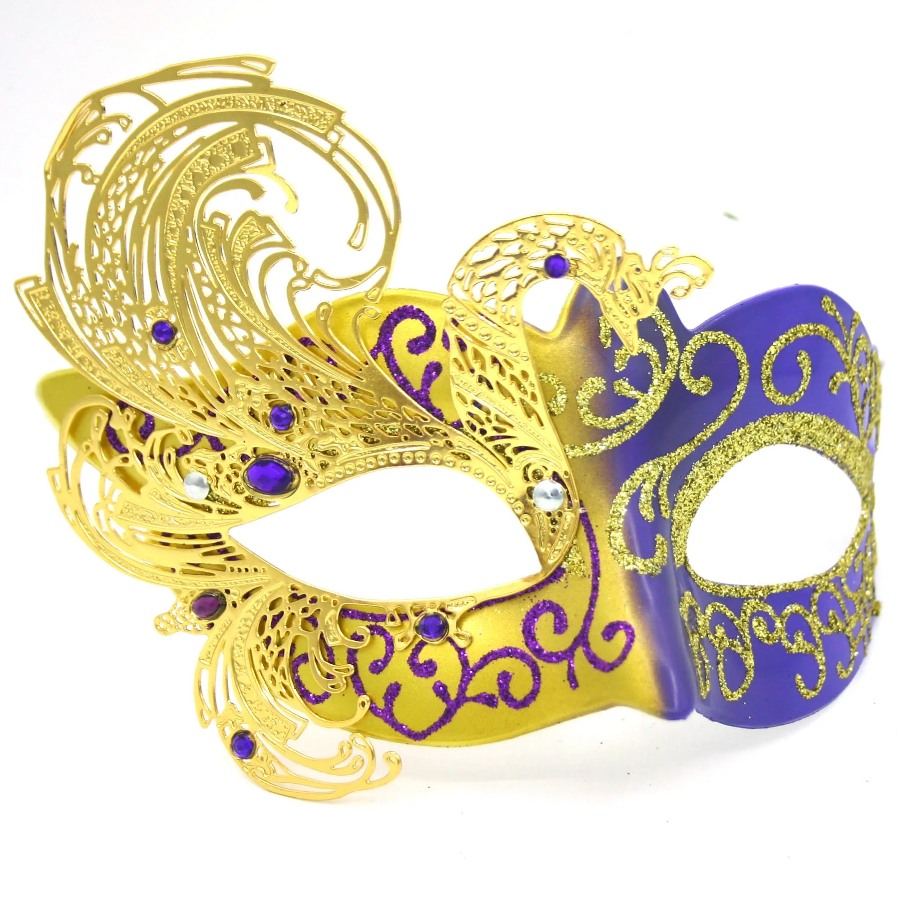 Iron Couple costume Carnival Venice Makeup Ball Mask Set Party Fashion accessory