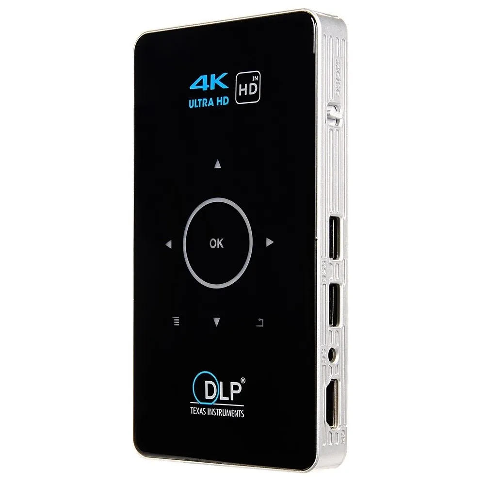 Factory supply Portable Pocket 3D Function 65 Lumens DLP  BT 4.2  Android 9.0 Projector for Outdoor