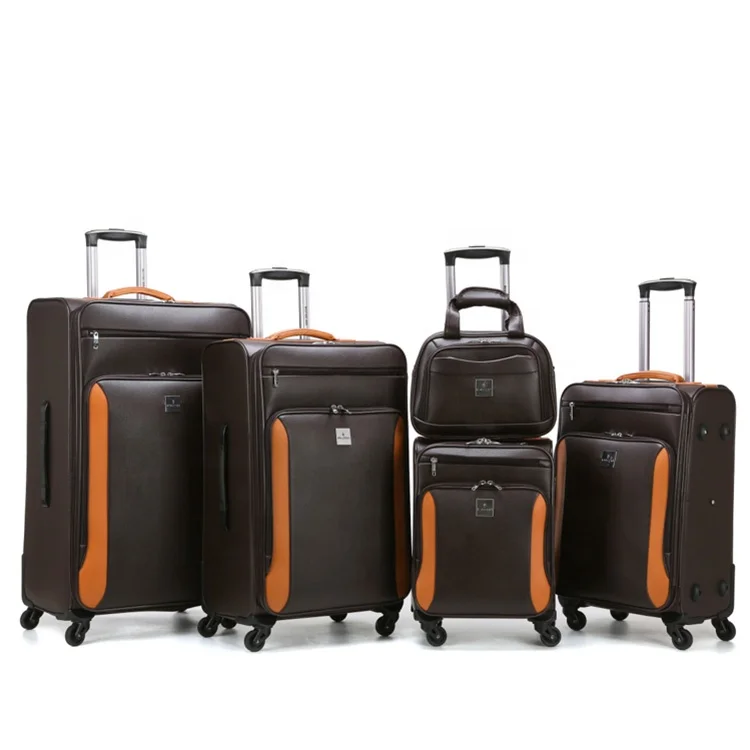 
PU Leather travel luggage Bags sets factory price Trolley Suitcase trolley luggage 