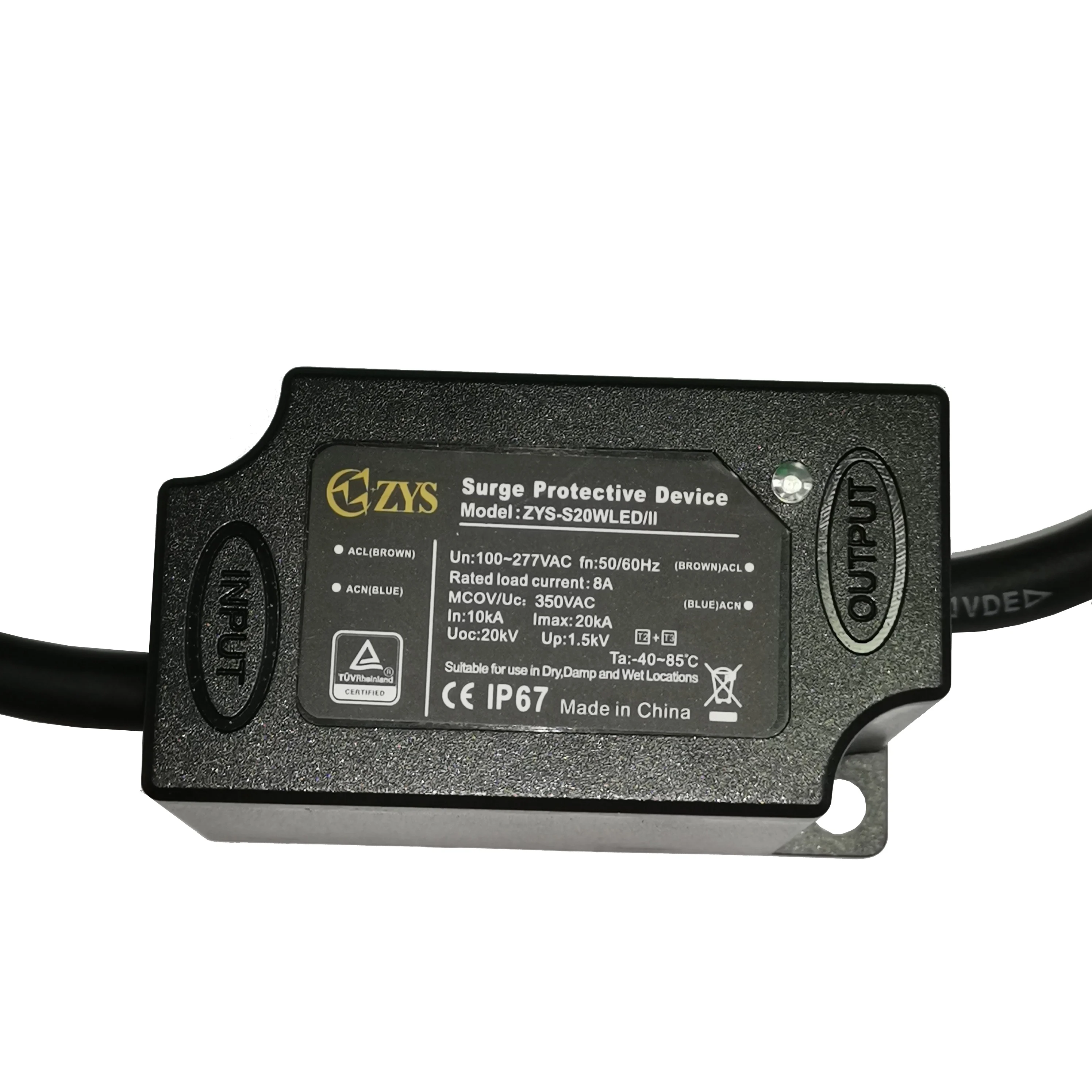 Class II 20kV 20kA Surge Protector SPD Series Connection 5 Years Warranty Protect Process Control Systems