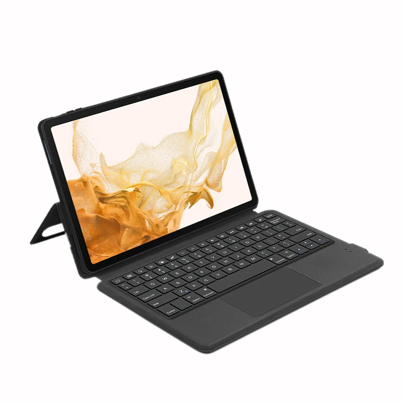 Teclado Wireless BT Keyboard Tablet Case for Samsung Tab S8 Plus S7 Plus A8 with Pen Holder