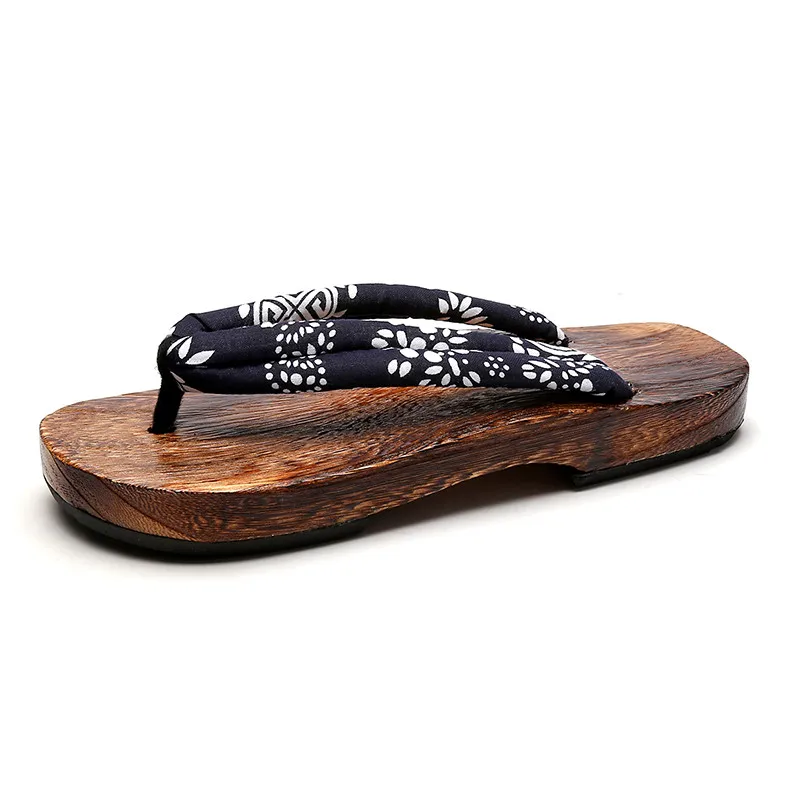 Latest Models Fashion Wholesale Traditional Women Clog Shoes Wooden Japanese High Heela Summer New Style Flip Flop slippers