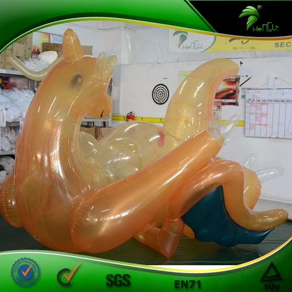 Japan Popular Game Hongyi Inflatable Cartoon Toy Transparent Inflatable Dragonite