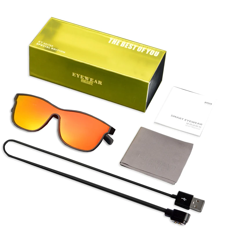  Wireless Smart Glasses KY03 Eyeglasses Polarized Sunlens BT Calling Music Waterproof Eyewear for Women Men