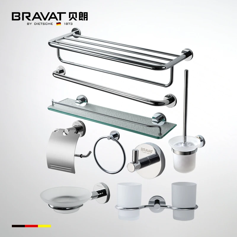 High Quality 304 Stainless Steel Luxury Bathroom Accessories Wall Mounted Bathroom Accessories Hardware Kit