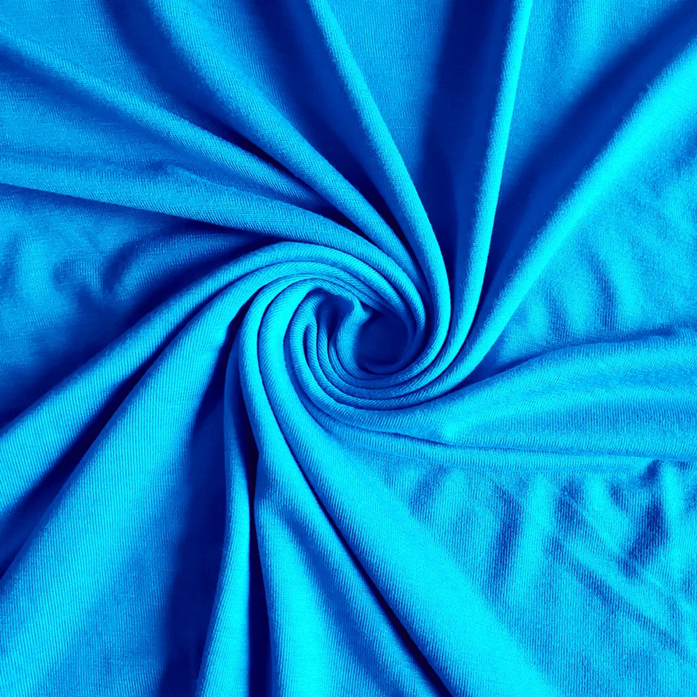 
Factory Wholesale Stock 96% Rayon 4% Spandex Super Soft Single Jersey Fabric 