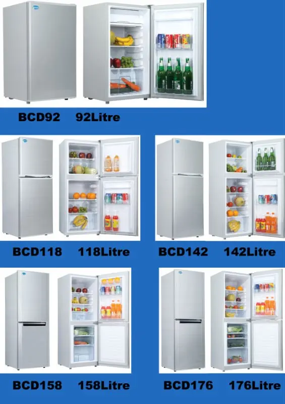 142liter DC compressor refrigerator fridge freezer
