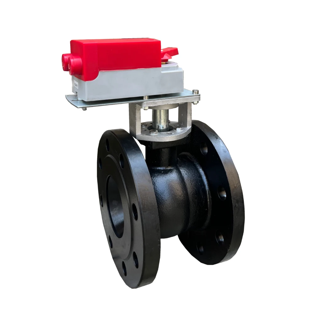 electric actuator ball valve flange type