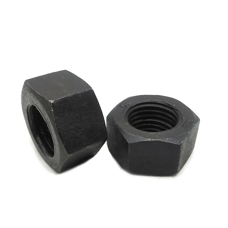  DIN934 высококачественные шестигранные гайки 45 # из углеродистой стали высокопрочная гайка черного