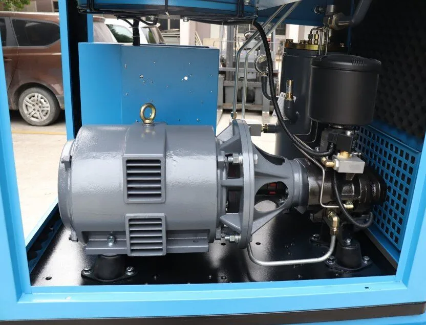 All In One Silent Combined Mobile Compressor Rotary Air Integrited Compressor for Pump Machine