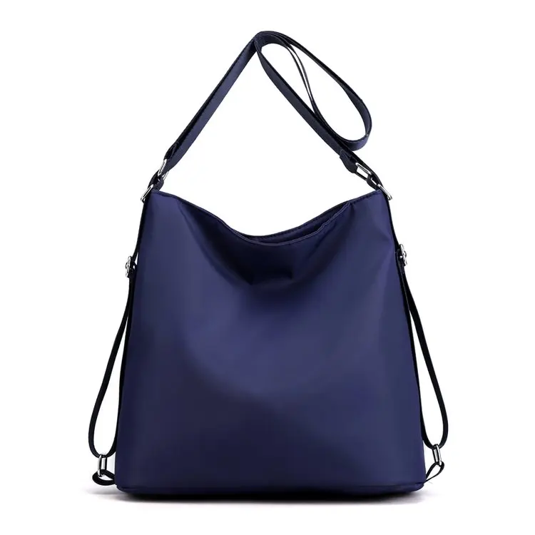 
Waterproof nylon backpack ykk customised plaid print women handbags 