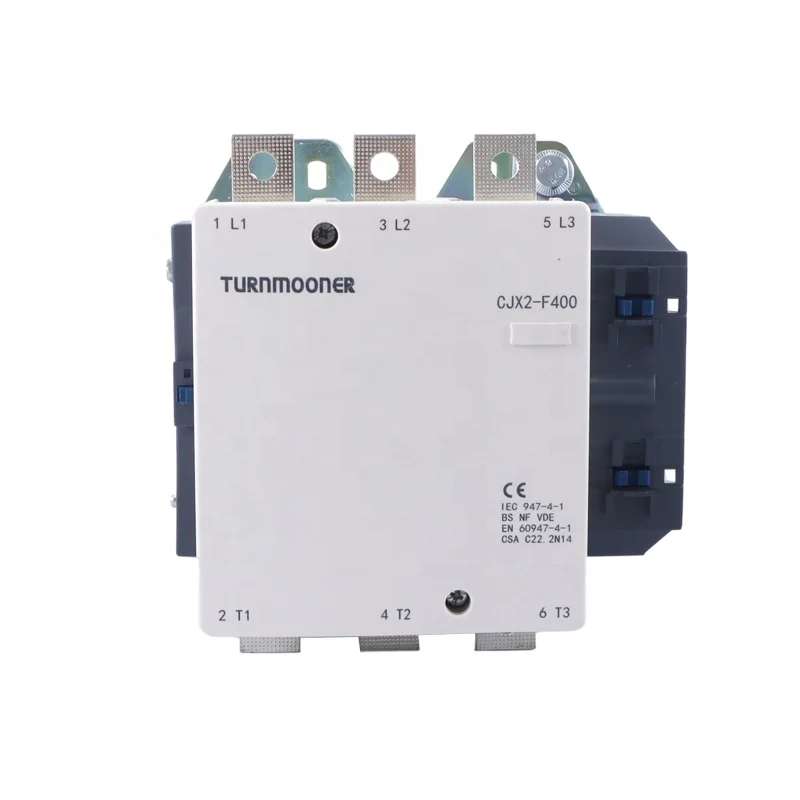 turnmooner CJX2-F400 AC Contactor three phase ac telemecanique  contactor 400a price
