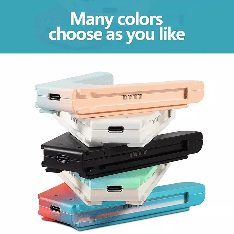 Joy-Con Charging Grip Compatible with NS Controllers and OLED,Portable Gradient V-Shaped Handle for Switch Joy-con joystick grip