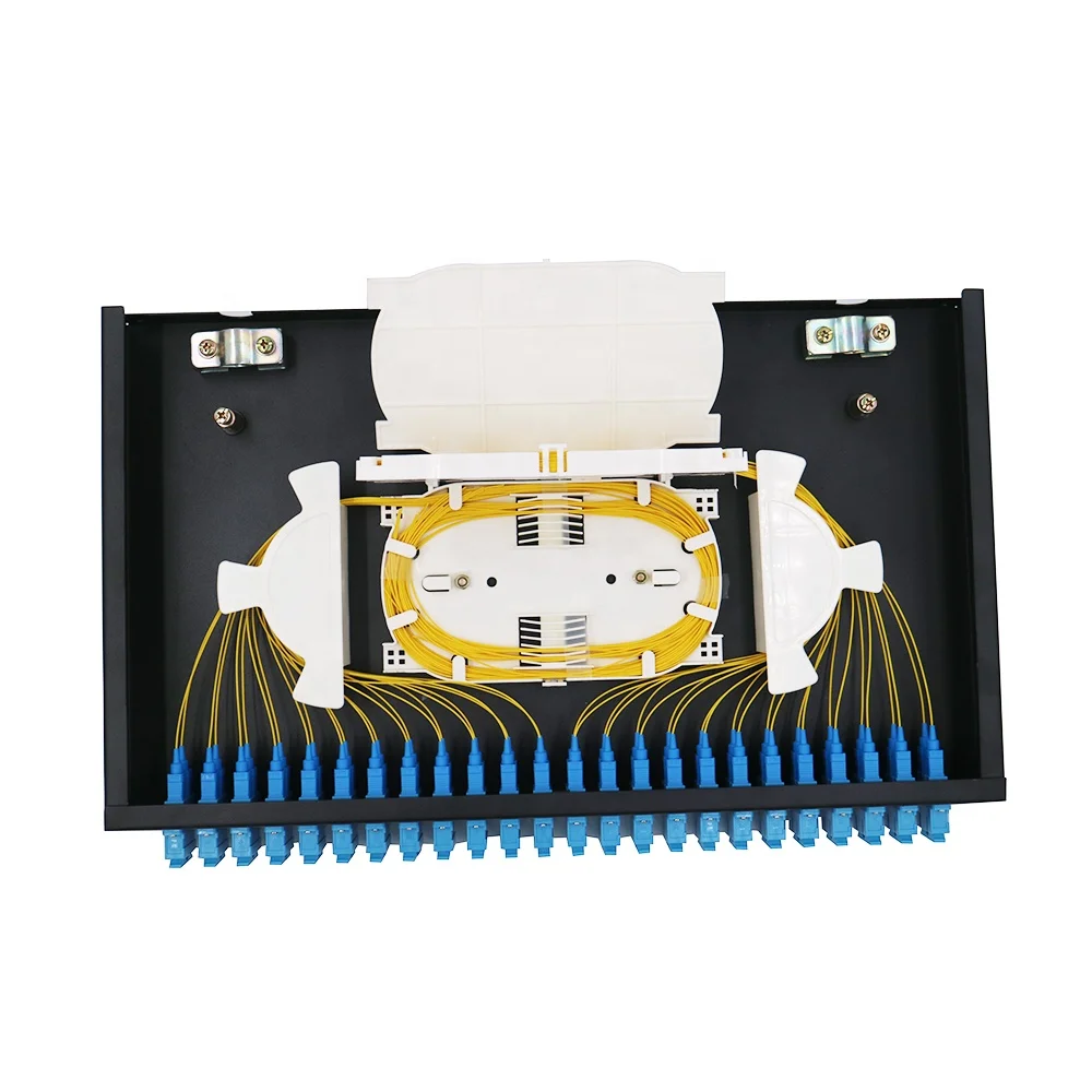  FTTH 12-24 ядра SC/FC/ST/LC стойка для монтажа Сращивание волоконно-оптической коммутационной панели/коробка