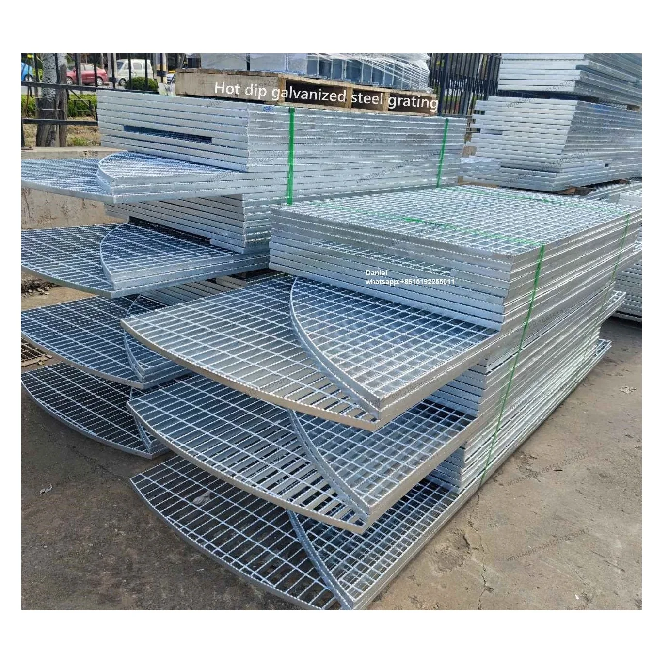 Industrial galvanized catwalk platform walkway floor steel grating