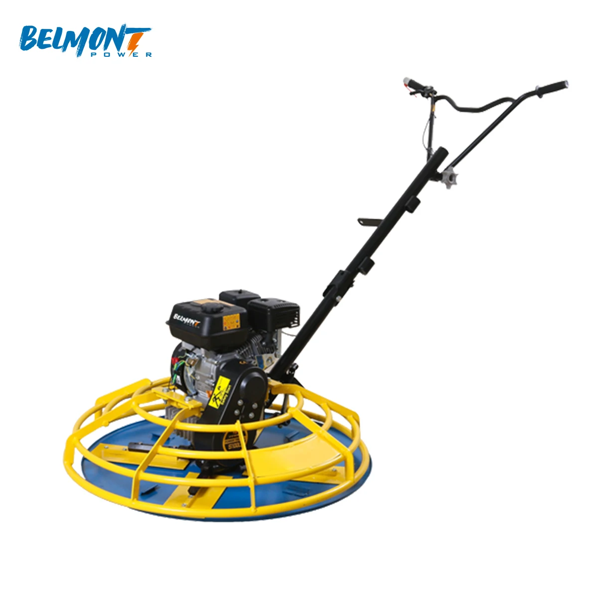 Air-cooled petrol power trowel machine with handle