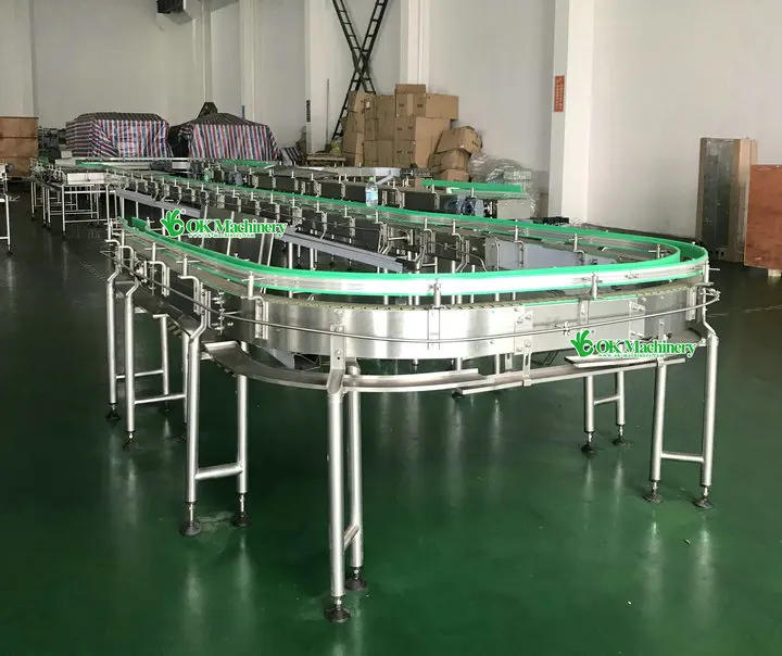 Pet Bottles Flat Top Plastic Adjusted Plate Attach Chain Plate Conveyor Belt Glass Bottles