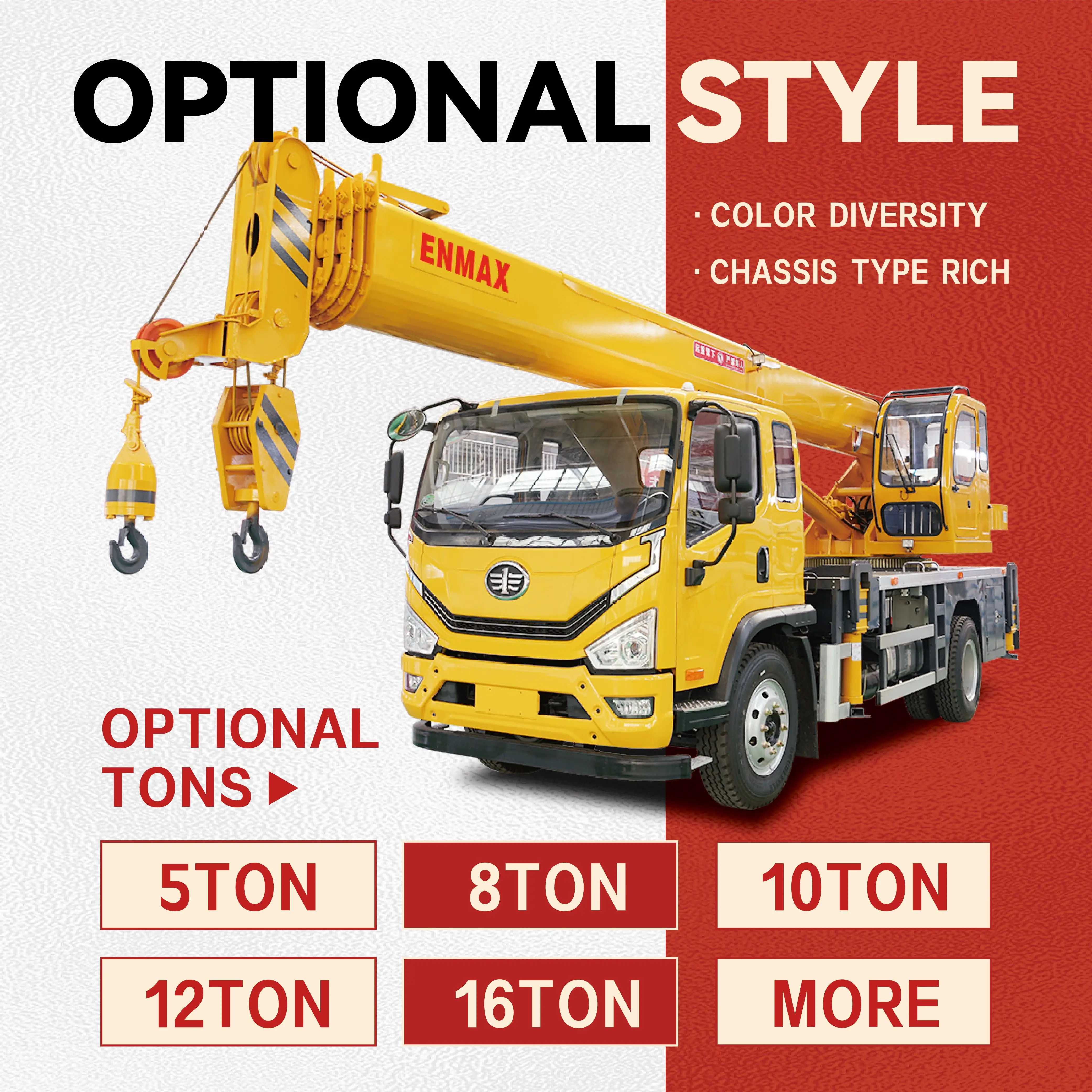 Dongfeng 7 Arm 5ton Heavy Lifting Mobile Crane Hydraulic Rc Truck Crane Truck Telescopic Boom for Sale