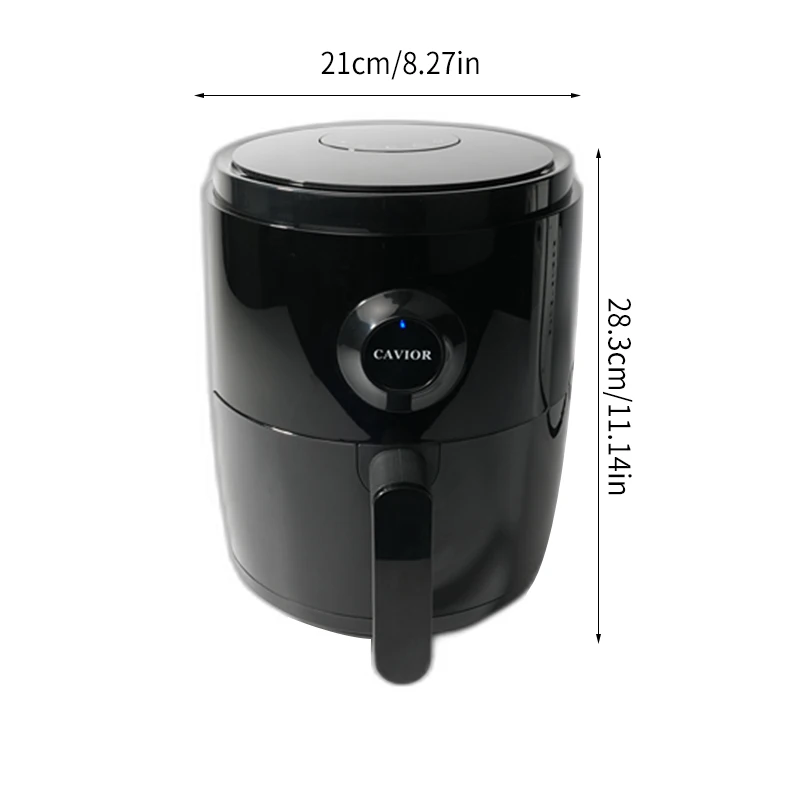 Small Air Fryer Oven 2.8 Qt Mini Air fryer Space-saving Low-noise Nonstick and Dishwasher Safe Basket
