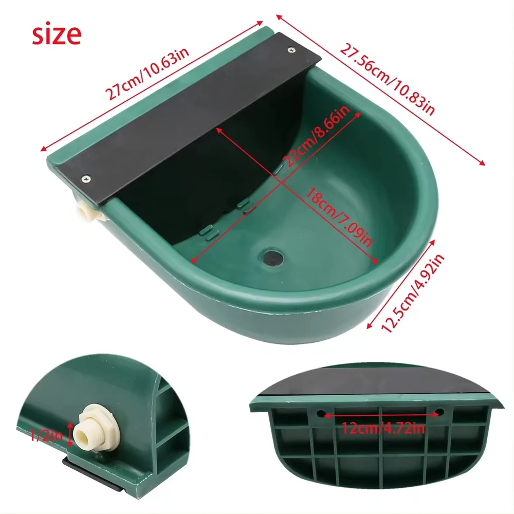 Cattle Sheep Horse Drinker Bowl Feeder Automatic Plastic Livestock Cow Convenient Water Drinking Dispenser
