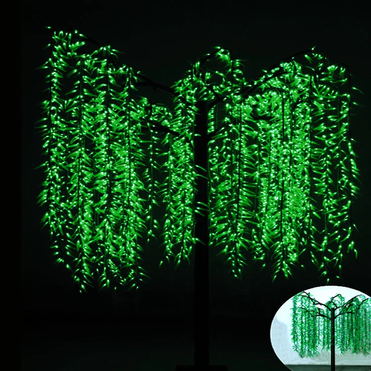 Christmas Lights 3m Led artificial lighted Weeping Outdoor Decoration Lighting Willow Tree