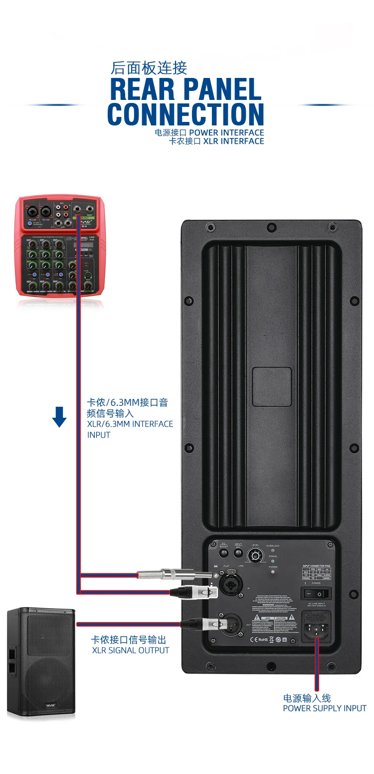 Активный громкоговоритель силовой модуль класса D