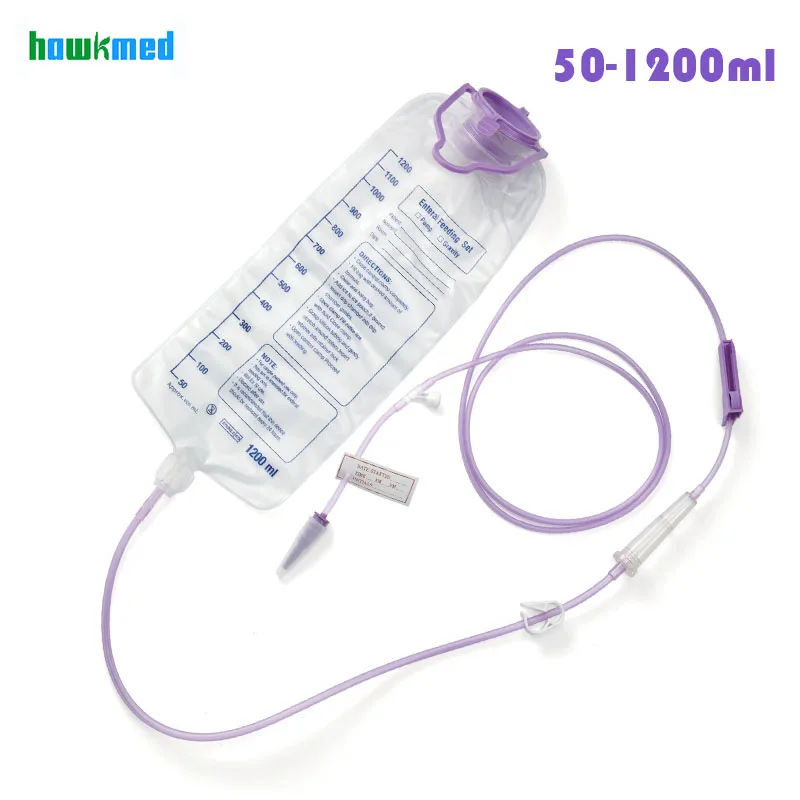 Hawk Medical Wholesale Dehp Free Feeding Bag Medical Medical Nasogastric Feeding Tubes
