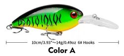 10CM 14G Fishing Accessories Wholesale Plastic ABS Material Floating Crank Bait Hard Fishing Lure