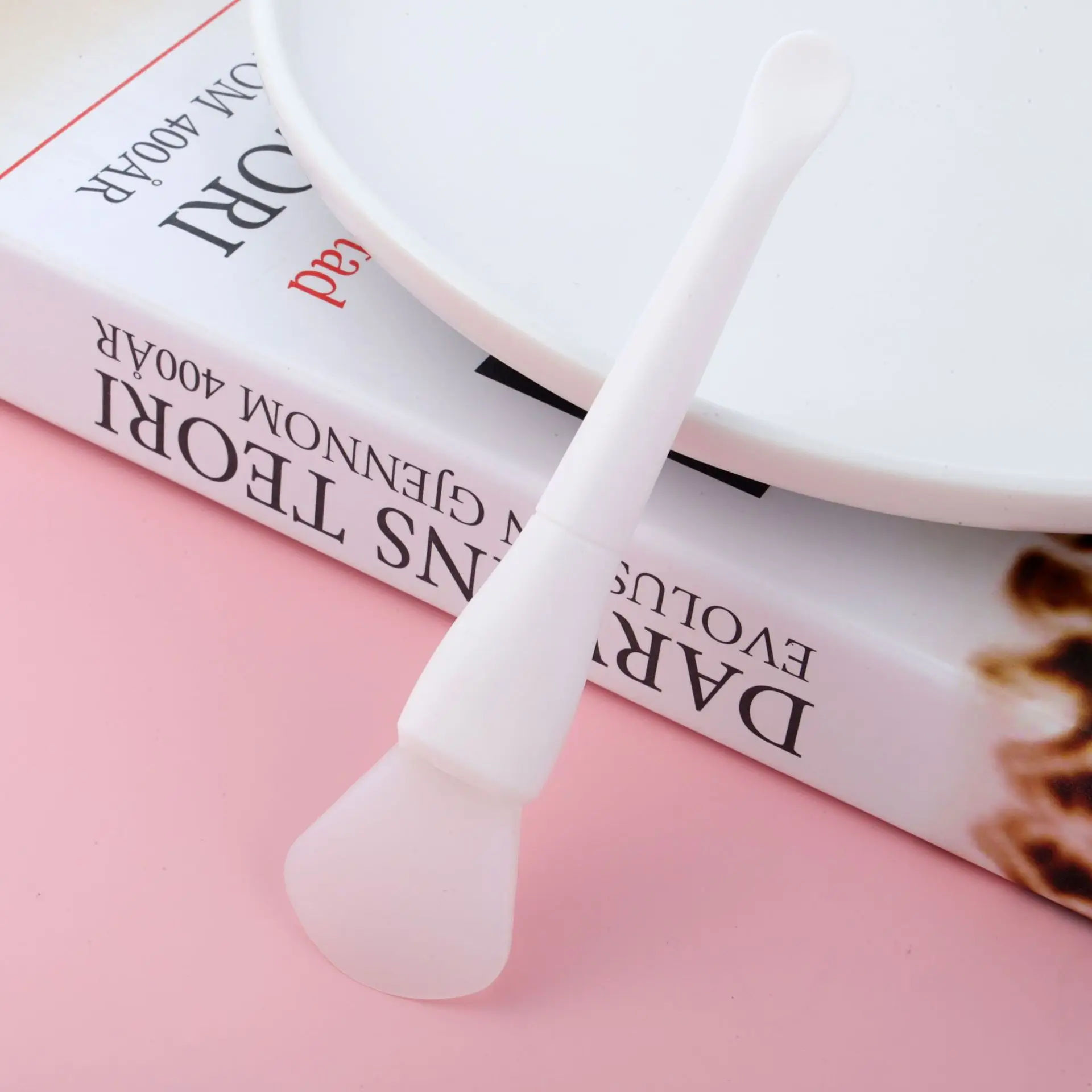 Multifunctional Double Head Face Masking Brush Silicone Mask Brush Face Masking Brush With Spatula Spoon