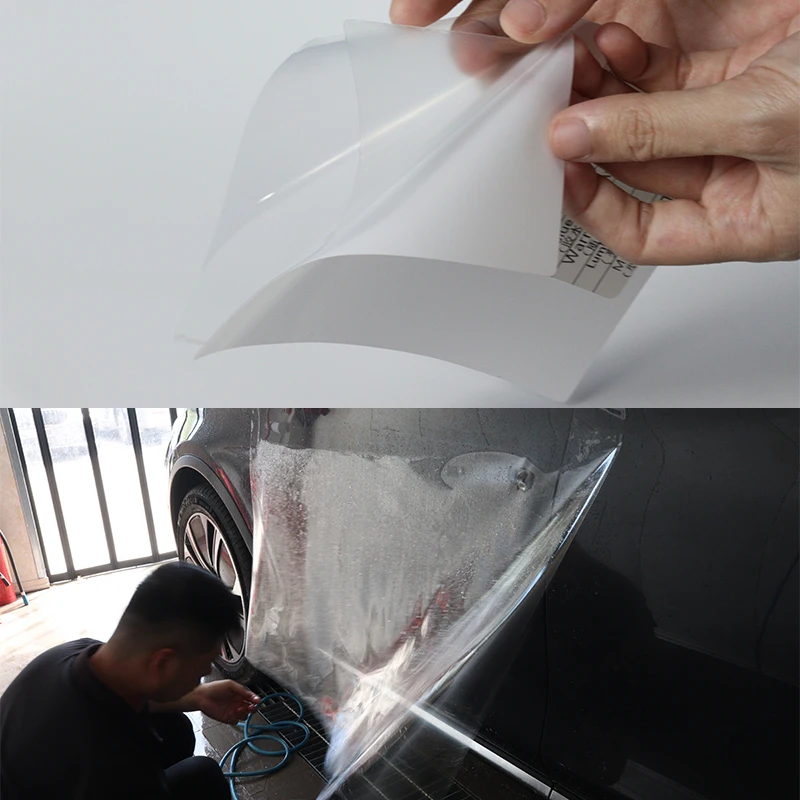 Hot Sales smoke white to black color changing ppf chameleon headlight film pvc film for lamps