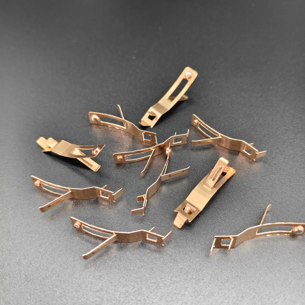 High quality brass quick connect terminal micro movement spring piece bimetallic silver contact stamping contact
