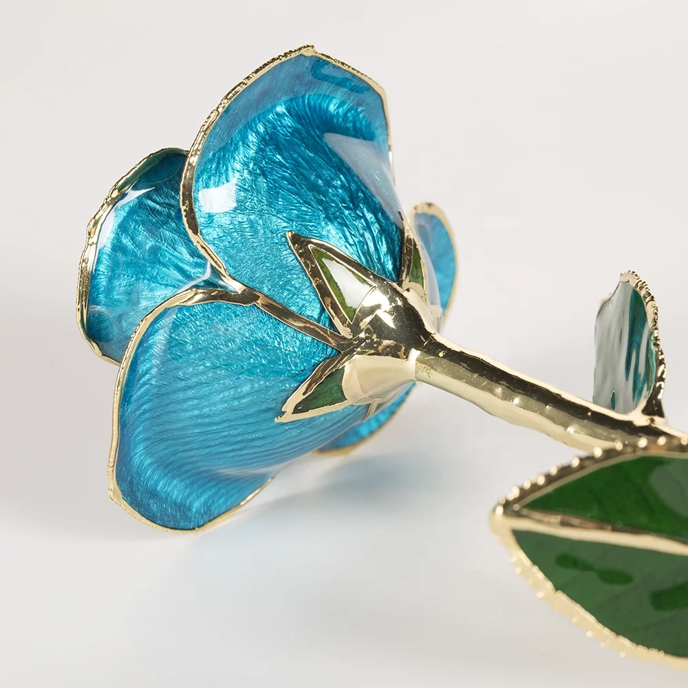 24K Gold Plated Real Preserved Fresh Eternal Rose Flower real preserved rose  handmade preserved rose Preserved Flower Gift