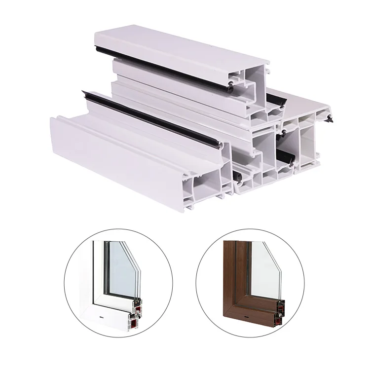 Прямая поставка с завода профили из ПВХ серия 80 оконный профиль пластиковые для