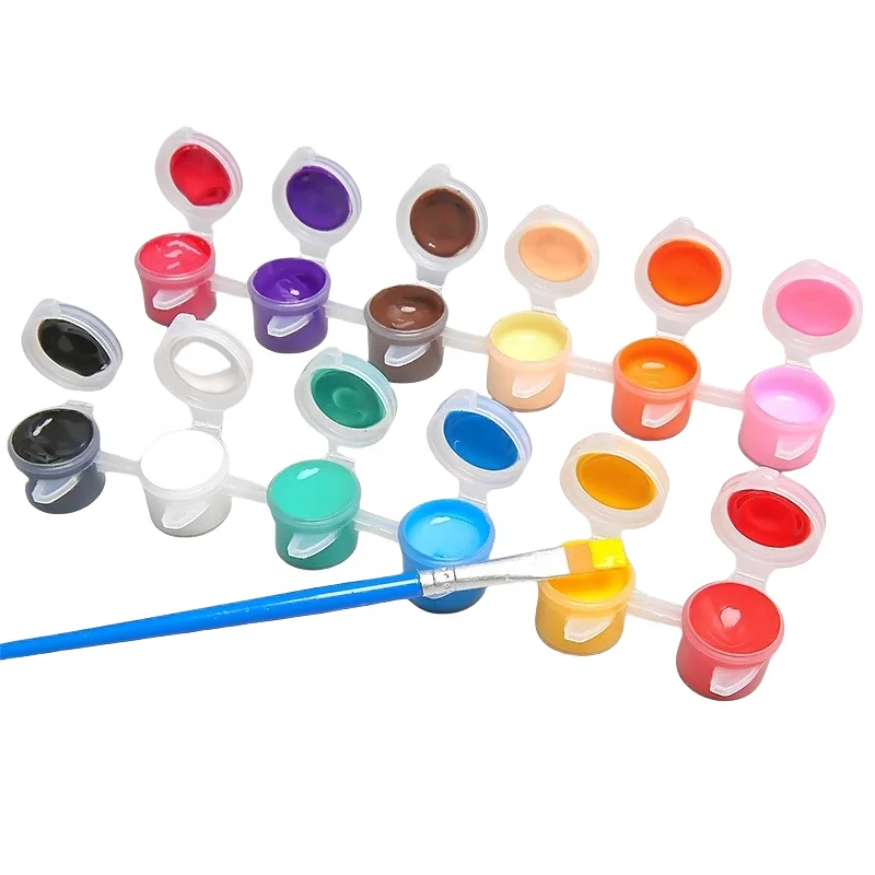 Color Painting 12 Color Acrylic Pigment Strip Children Painting Pigment Teaching Acrylic Paint