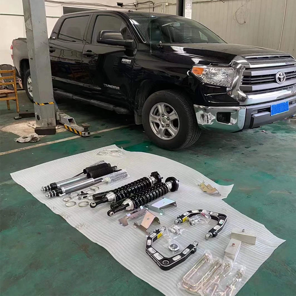 0-3 inch Front Rear Shocks +Aluminum Upper Control Arm  For 2007-UP Toyota Tundra Suspension Lift Kit Position Sensitive Damping