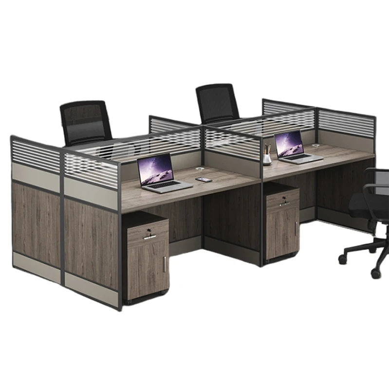 Офисная мебель современного дизайна, рабочая станция с одним сиденьем, деревянный компьютерный стол, стол для офиса с шкафом для хранения