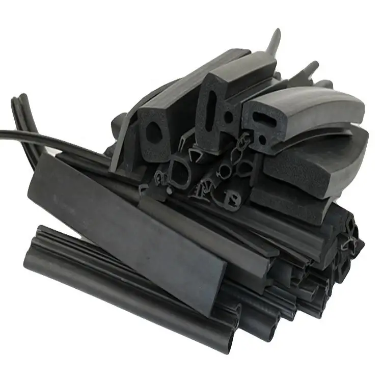 Supply various specifications of rubber sealing strips, EPDM extruded rubber strips, EPDM sealing strips