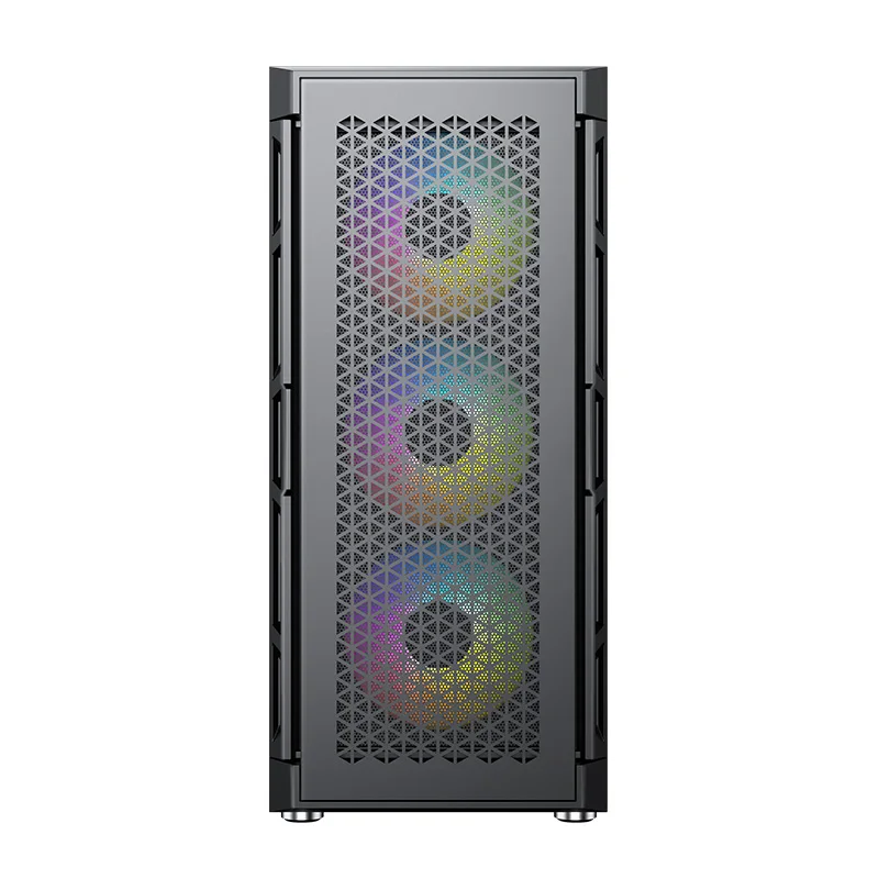 Tempered Glass Metal Mesh  Panel Case Gaming  Computer Cabinets PC Accessories & Towers PC gamer