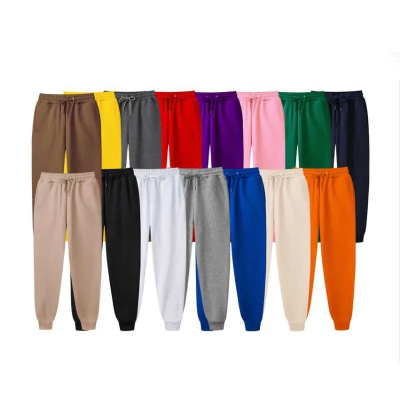 
2020 fashion high quality 13 colors custom jogging pants screen printing plain sweat jogger mens or womens pants  (1600091752151)