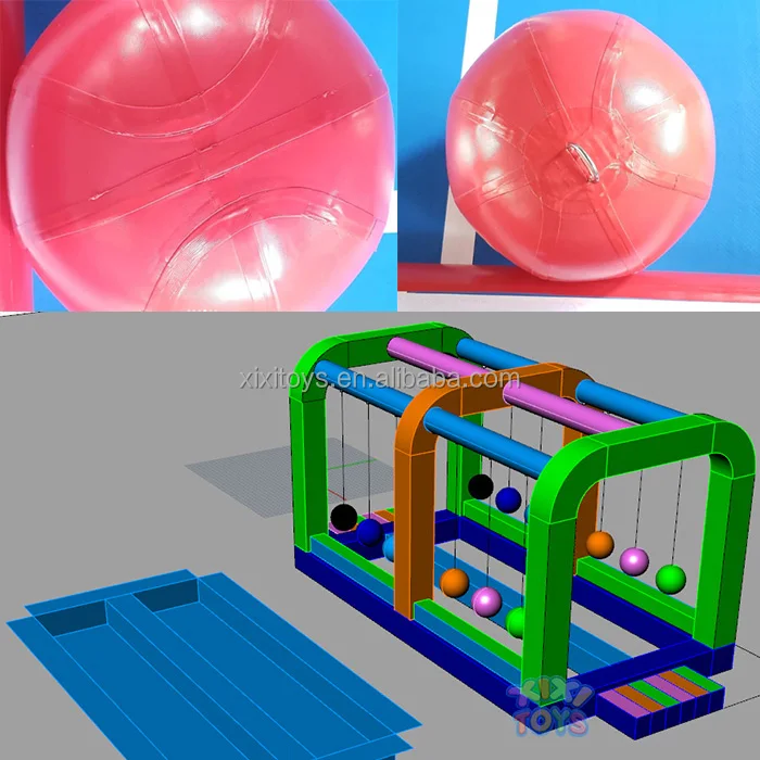 Outdoor carnival games PVC Inflatable Gauntlet Sport Games Balls,airtight Inflatable balls swim buoys,inflatable sphere buoys