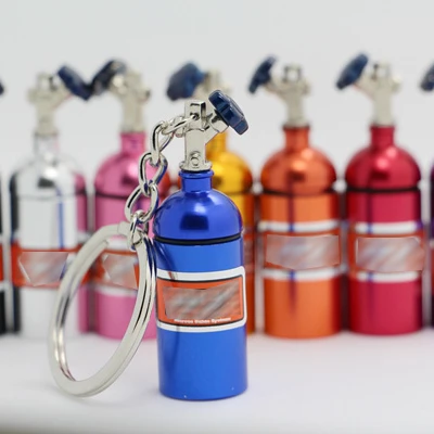 nitrous oxide systems Bottle Shape Keychain, Auto Parts keychains