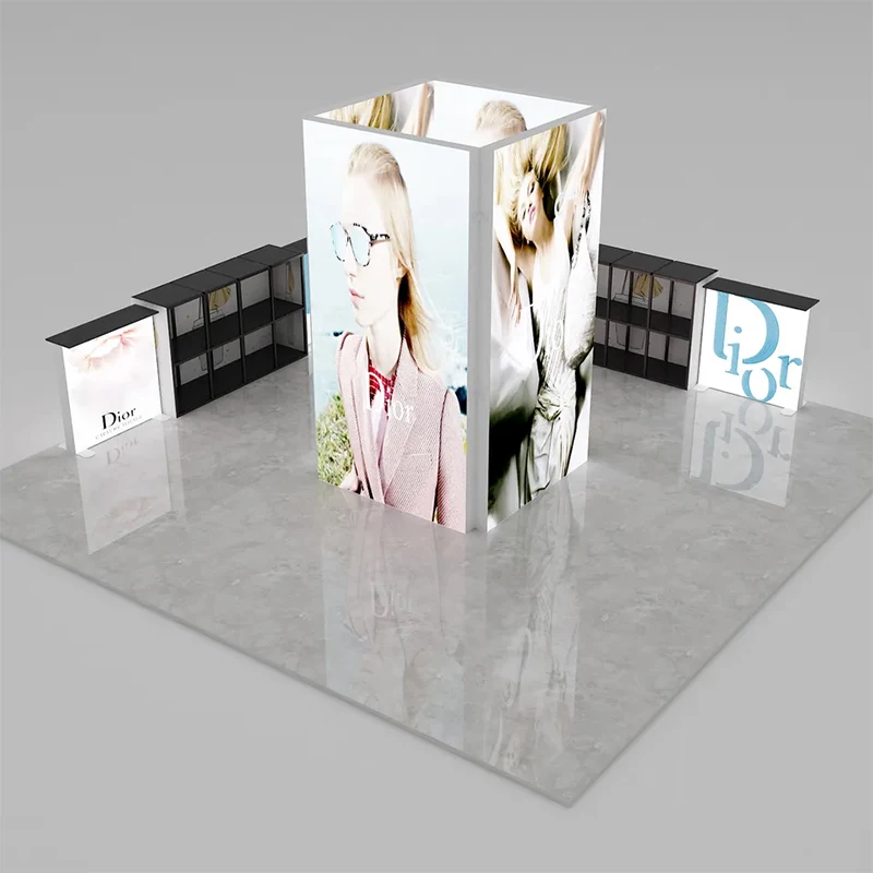 TianLang Frame Light Box Expo Display Booth Exhibition Stands Lighting Boxes For Advertising 3*3 Booth Stand
