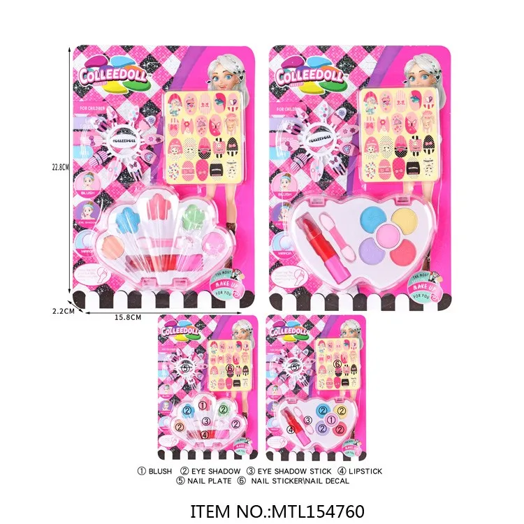  Wholesale GCC Non-toxic Makeup Set for Kid Cheap Make Up set toys DIY Cosmetic Toy