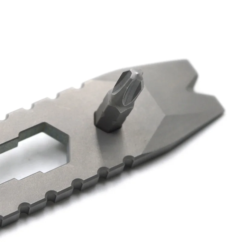 Customized Multi Function Wrench  Pocket Hand Tools EDC Keychain Grade 5 Titanium  Pry Bar