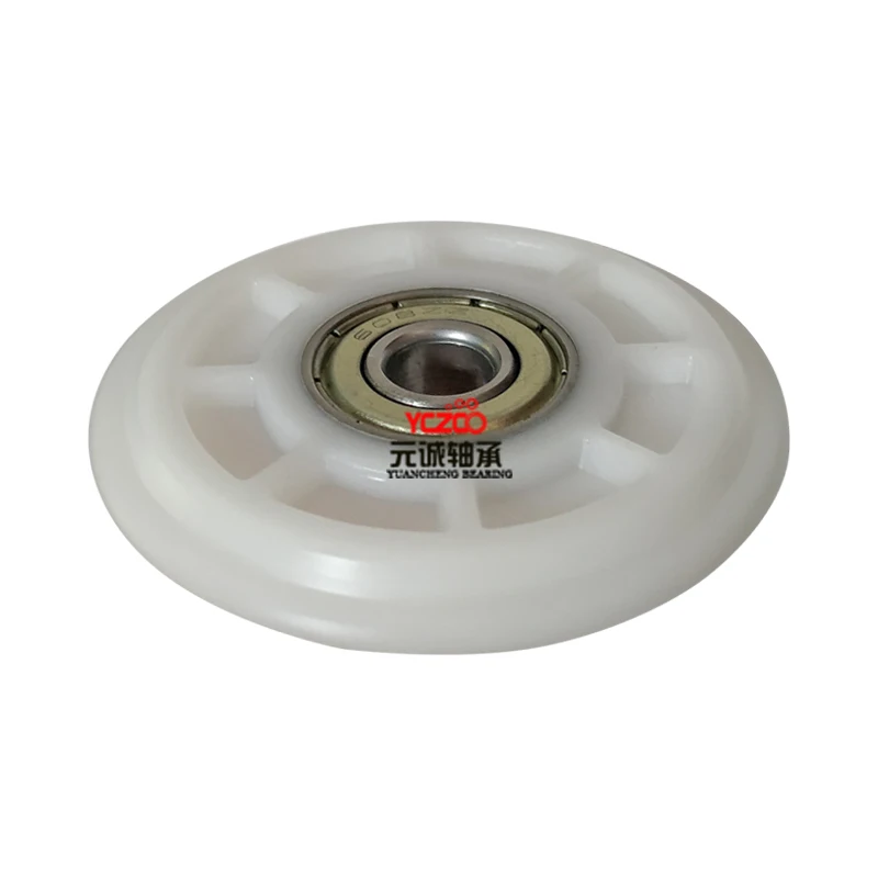 YCZCO 608zz bearing sliding wardrobe cabinet door 48mm u groove nylon roller