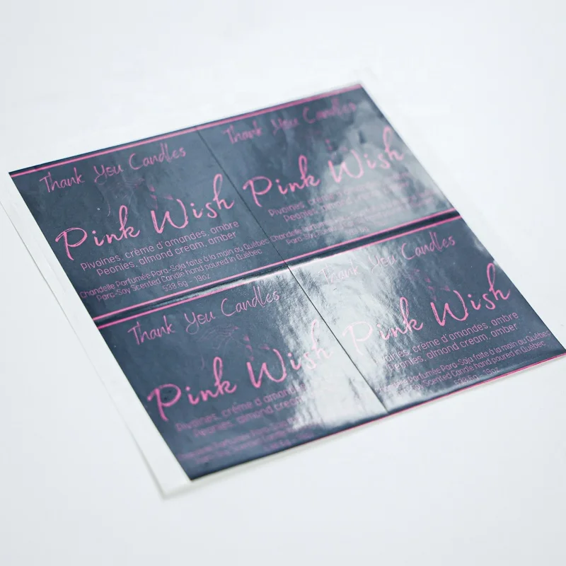 Custom Printing Sticker Label Logo Shipping Label Thermal Paper Waterproof Vinyl Adhesive Perfume Bottle Sticker